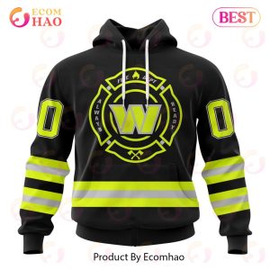 NFL Washington Commanders Custom Name And Number Special FireFighter Uniform Design 3D Hoodie