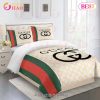 Gucci Bedding Set Pink Rose Luxury Duvet Cover Bedding Sets