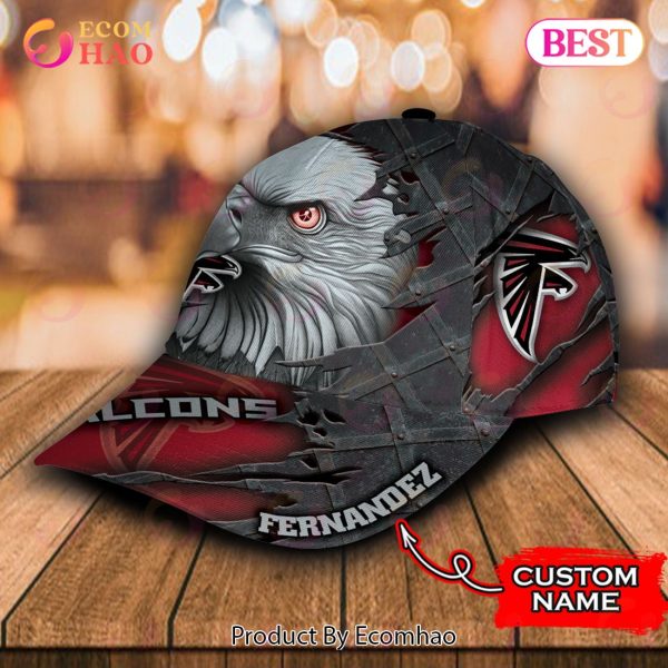 NFL Atlanta Falcons Special Eagle Bird Design Cap Custom Name