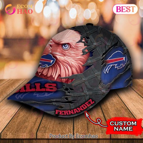 NFL Buffalo Bills Special Eagle Bird Design Cap Custom Name