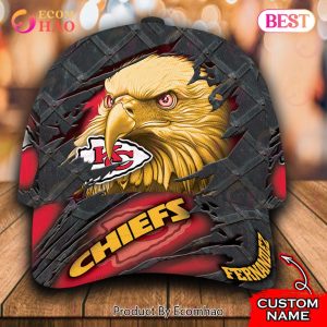 NFL Kansas City Chiefs Special Eagle Bird Design Cap Custom Name