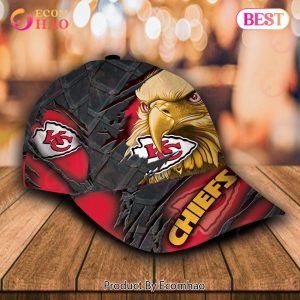 NFL Kansas City Chiefs Special Eagle Bird Design Cap Custom Name