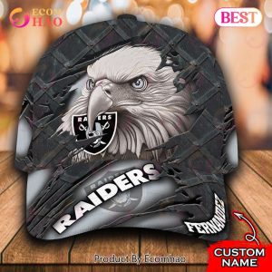 NFL Las Vegas Raiders Special Eagle Bird Design Cap Custom Name