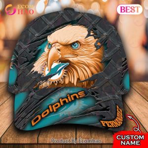NFL Miami Dolphins Special Eagle Bird Design Cap Custom Name