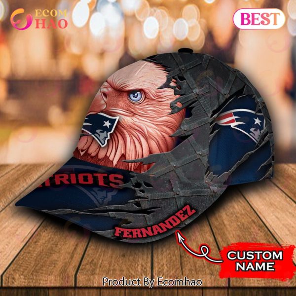 NFL New England Patriots Special Eagle Bird Design Cap Custom Name
