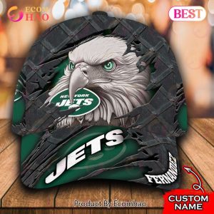 NFL New York Jets Special Eagle Bird Design Cap Custom Name