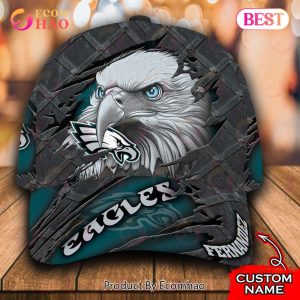 NFL Philadelphia Eagles Special Eagle Bird Design Cap Custom Name