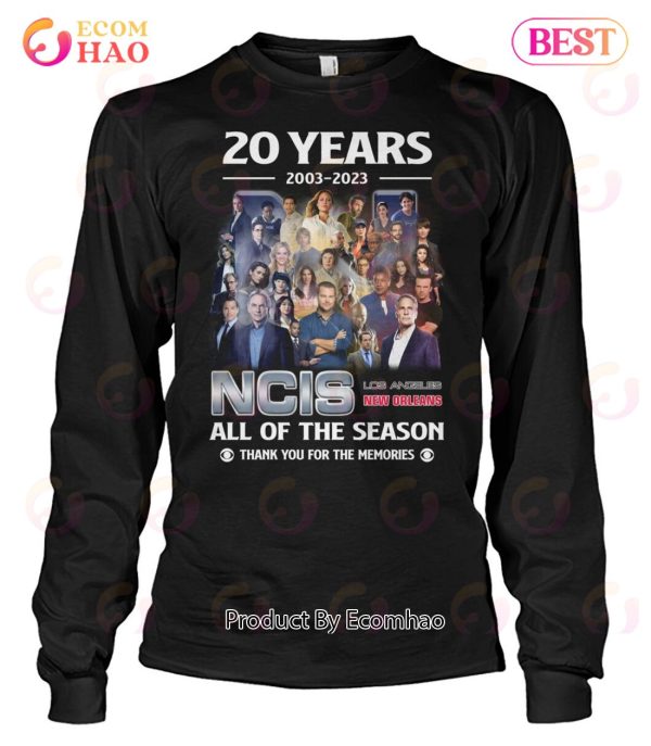 20 Years 2003 – 2023 NCIS All Of The Season Thank You For The Memories T-Shirt