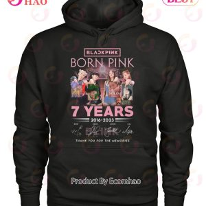 Black Pink Born Pink 7 Years 2016 – 2023 Thank You For The Memories T-Shirt