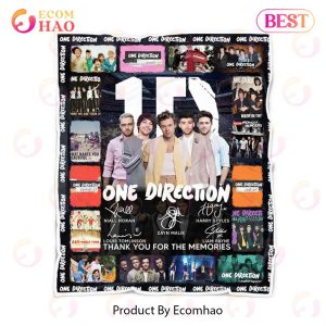 One Direction Thank You For The Memories Quilt, Fleece Blanket, Sherpa Fleece Blanket