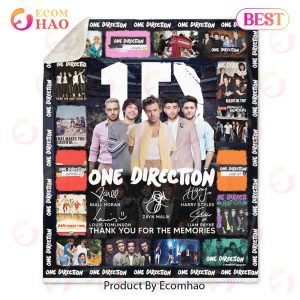 One Direction Thank You For The Memories Quilt, Fleece Blanket, Sherpa Fleece Blanket