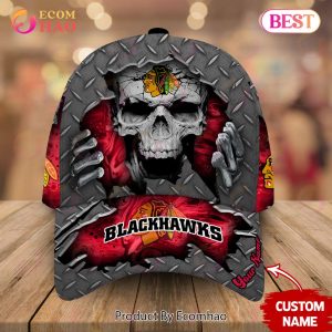 NHL Chicago Blackhawks-Personalized NHL Skull Cap