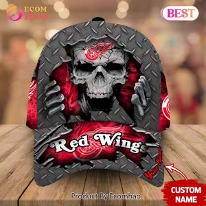 NHL Detroit Red Wings-Personalized NHL Skull Cap