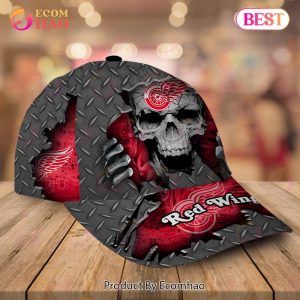 NHL Detroit Red Wings-Personalized NHL Skull Cap