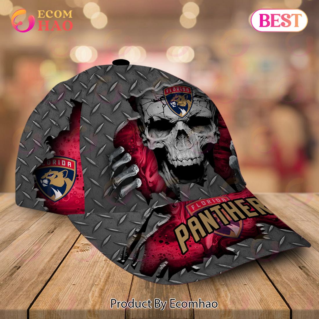 NHL Florida Panthers-Personalized NHL Skull Cap