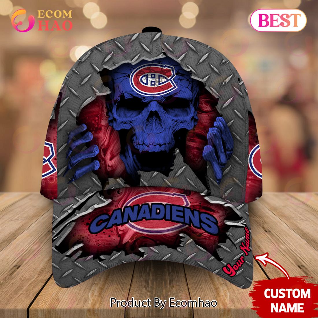 NHL Montreal Canadiens-Personalized NHL Skull Cap