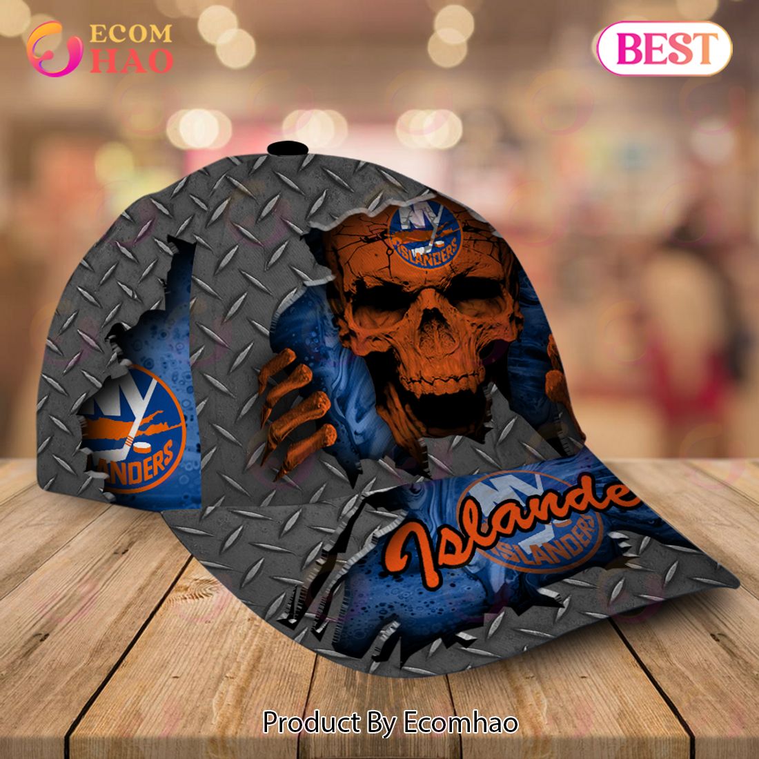 NHL New York Islanders-Personalized NHL Skull Cap