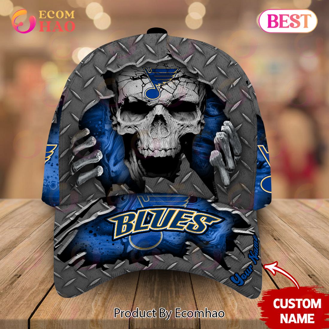 NHL Vancouver Canucks-Personalized NHL Skull Cap