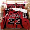 Jordan 23 Black Red Bedding Set