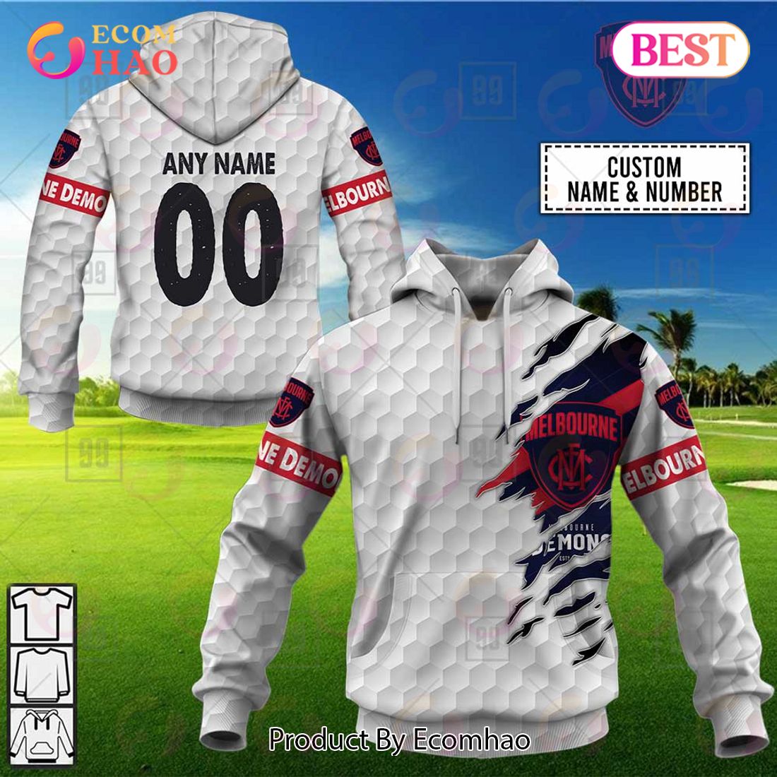 Personalized Golf AFL Geelong Cats 3D Hoodie