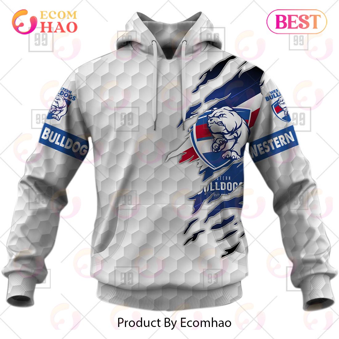 Personalized Golf AFL Western Bulldogs 3D Hoodie