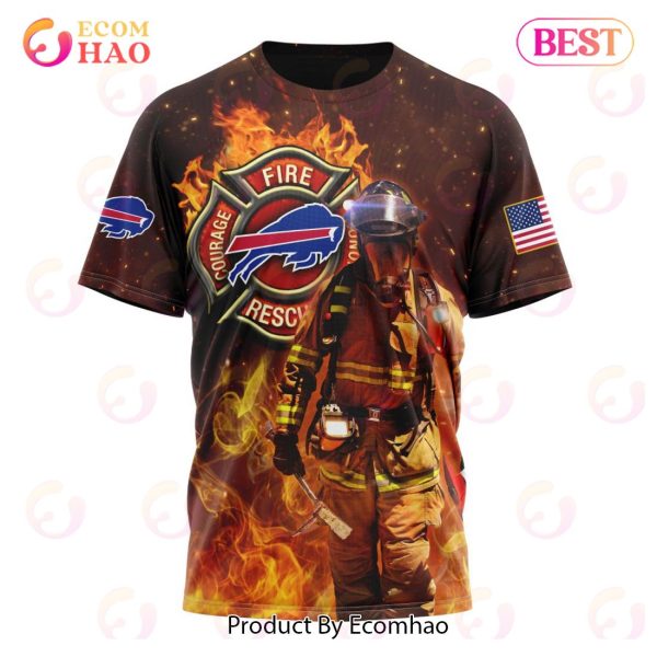 NFL Buffalo Bills – Personalized Honor Firefighters – First Responders 3D Hoodie