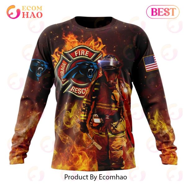 NFL Carolina Panthers – Personalized Honor Firefighters – First Responders 3D Hoodie