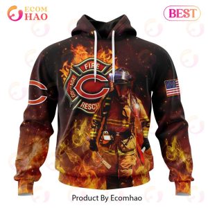 NFL Chicago Bears – Personalized Honor Firefighters – First Responders 3D Hoodie
