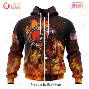 NFL Cleveland Browns – Personalized Honor Firefighters – First Responders 3D Hoodie