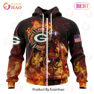 NFL Green Bay Packers – Personalized Honor Firefighters – First Responders 3D Hoodie