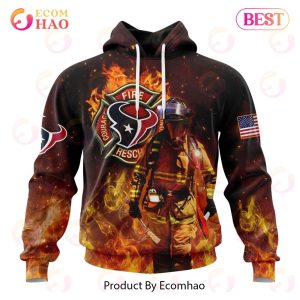 NFL Houston Texans – Personalized Honor Firefighters – First Responders 3D Hoodie
