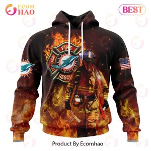 NFL Miami Dolphins – Personalized Honor Firefighters – First Responders 3D Hoodie