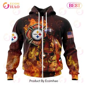 NFL Pittsburgh Steelers – Personalized Honor Firefighters – First Responders 3D Hoodie