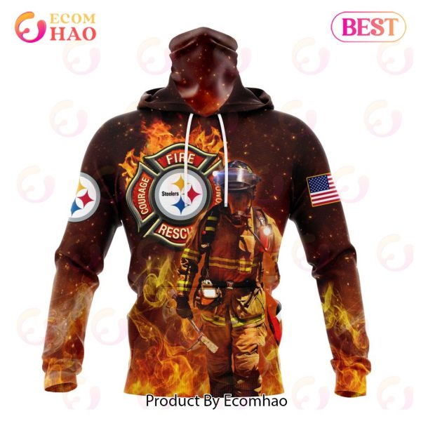 NFL Pittsburgh Steelers – Personalized Honor Firefighters – First Responders 3D Hoodie