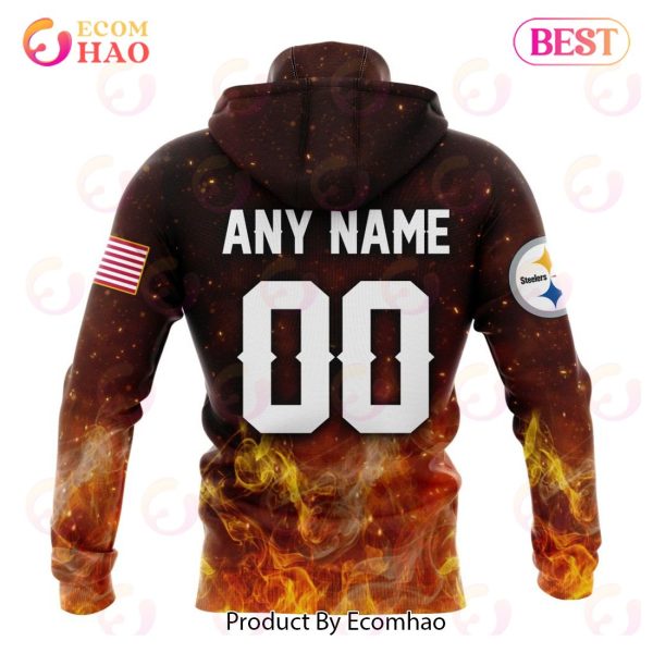 NFL Pittsburgh Steelers – Personalized Honor Firefighters – First Responders 3D Hoodie