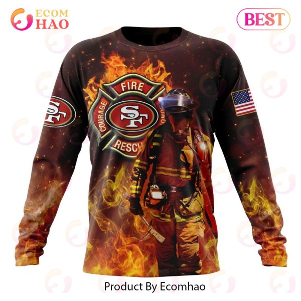 NFL San Francisco 49ers – Personalized Honor Firefighters – First Responders 3D Hoodie