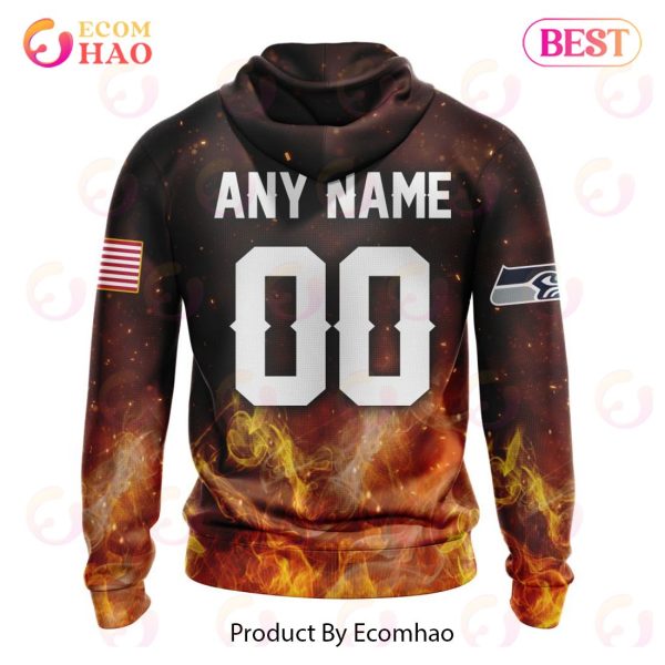 NFL Seattle Seahawks – Personalized Honor Firefighters – First Responders 3D Hoodie