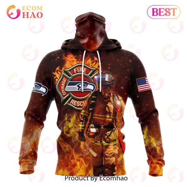 NFL Seattle Seahawks – Personalized Honor Firefighters – First Responders 3D Hoodie
