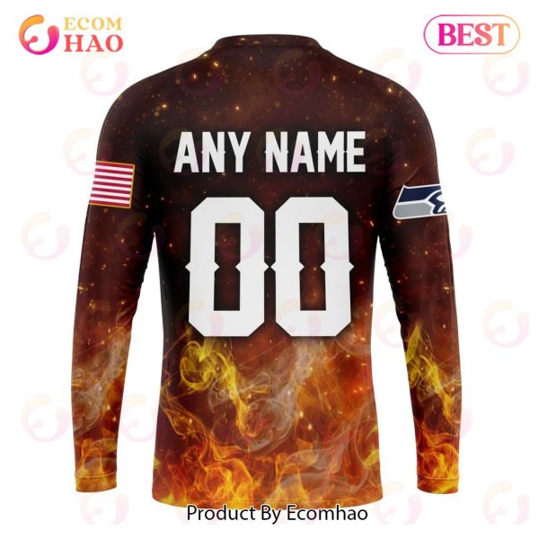 NFL Seattle Seahawks – Personalized Honor Firefighters – First Responders 3D Hoodie