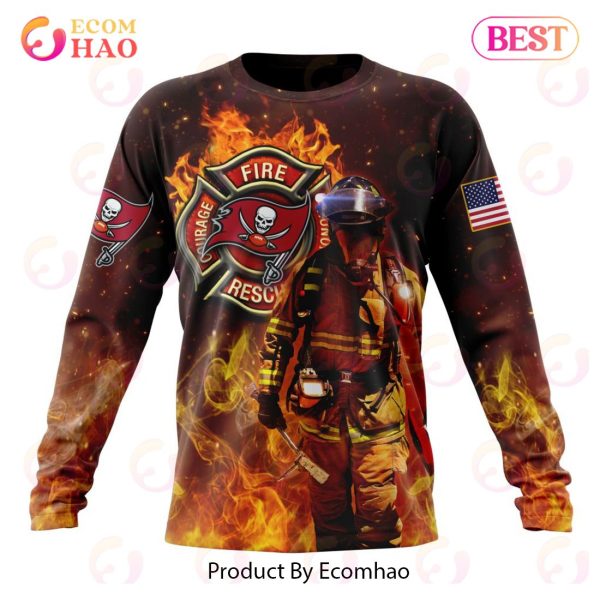NFL Tampa Bay Buccaneers – Personalized Honor Firefighters – First Responders 3D Hoodie
