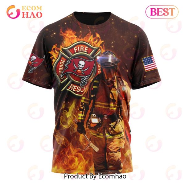NFL Tampa Bay Buccaneers – Personalized Honor Firefighters – First Responders 3D Hoodie