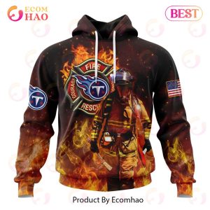 NFL Tennessee Titans – Personalized Honor Firefighters – First Responders 3D Hoodie