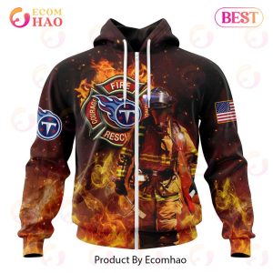 NFL Tennessee Titans – Personalized Honor Firefighters – First Responders 3D Hoodie