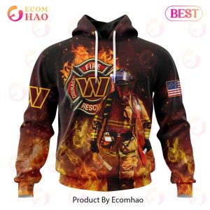 NFL Washington Commanders – Personalized Honor Firefighters – First Responders 3D Hoodie