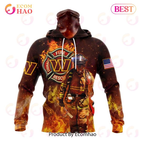 NFL Washington Commanders – Personalized Honor Firefighters – First Responders 3D Hoodie