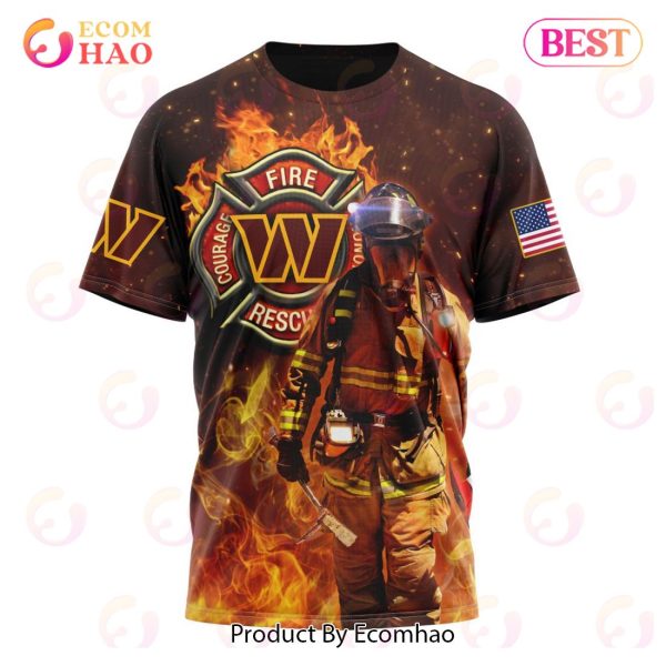 NFL Washington Commanders – Personalized Honor Firefighters – First Responders 3D Hoodie