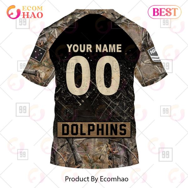 Personalized NRL Dolphins Camouflage 3D Hoodie