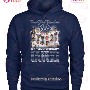 New York Yankees 120th Anniversary 1903 – 2023 Thank You For The Memories T-Shirt