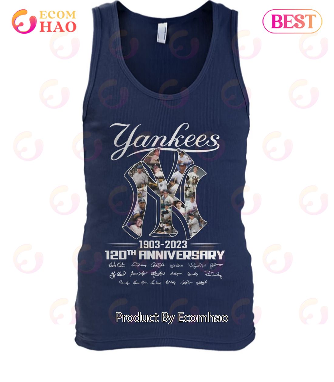 New York Yankees 1903 - 2023 120th Anniversary T-Shirt - Peanutstee