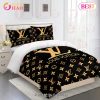 Louis Vuitton Comforter Set Brown And Gold Duvet Cover Bedding Sets